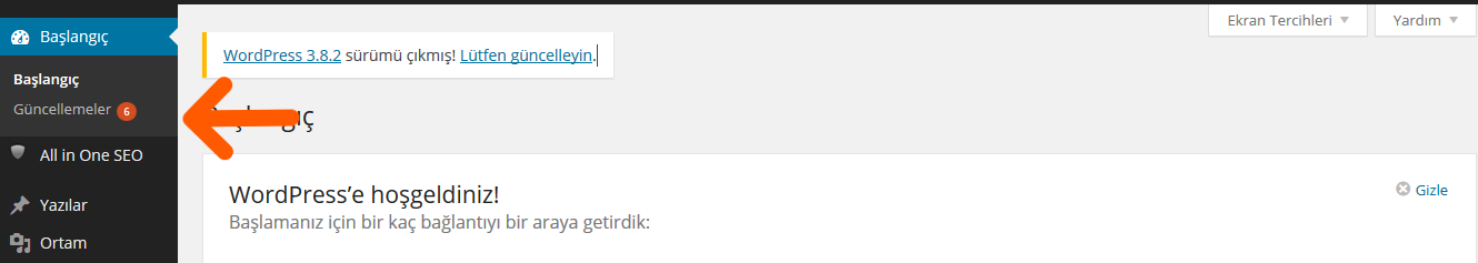wordpress sürüm yükseltme